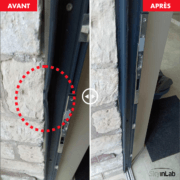 Réparation d'une porte en alu
