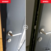 Réparation d'une porte en alu