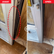 Réparation d'une porte en alu