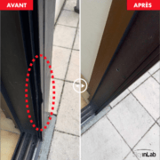 Réparation d'une baie-vitrée en alu