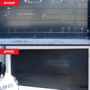 Réparation porte de garage en alu