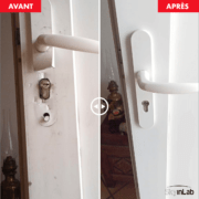 Réparation d'une porte d'entrée en PVC